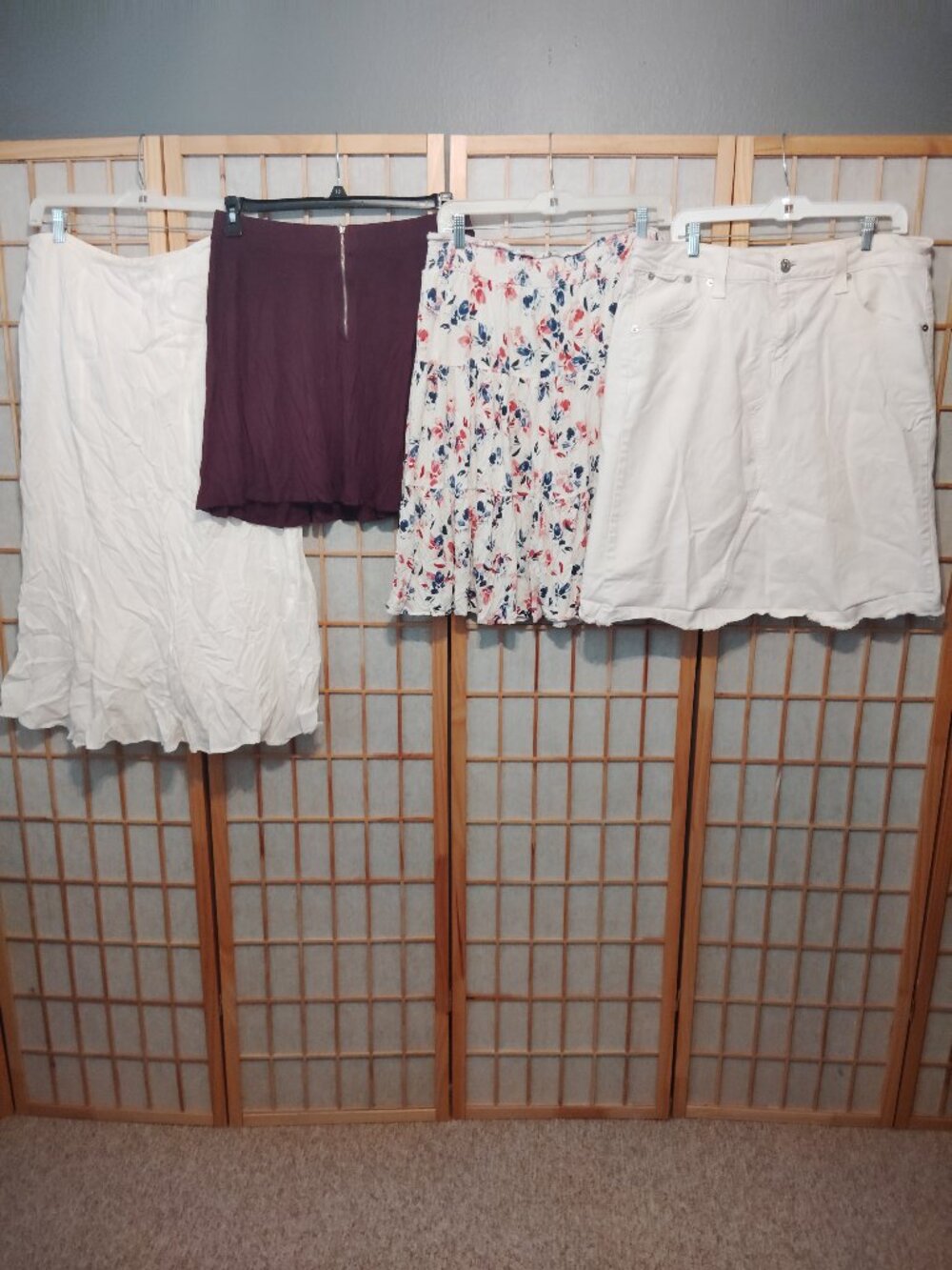 4/$20 LOT OF SKIRTS MAXI MIDI FLORAL DENIM APOSTROPHE LEVIS-WOMENS SIZE XL 14/16